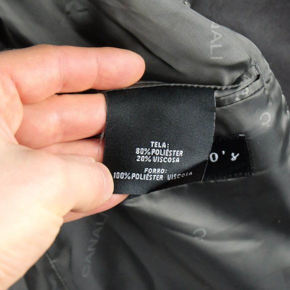 Canali Blazer Mens 52 42R Black Two Button Vented Formal Lightweight - Picture 13 of 14